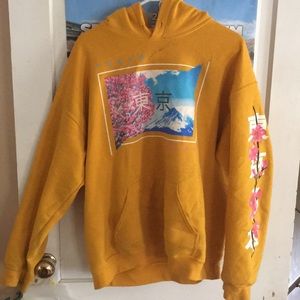 Yellow hoodie